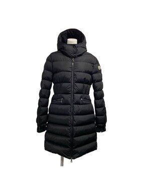 Moncler Down Coat M Betulong Black Long Sleeve Zip Up Winter Cotton 2